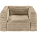  Manufacturer Color_Taupe -- Shaggy Taupe Corduroy Performance Fabric Upholstered Accent Chair IMAGE 6