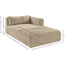  Manufacturer Color_Taupe -- Shaggy Taupe Corduroy Performance Fabric Upholstered Chaise Lounge IMAGE 11