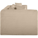  Manufacturer Color_Taupe -- Shaggy 140" Taupe Corduroy Performance Fabric Upholstered 4 pc Modular Sofa IMAGE 4