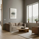  Manufacturer Color_Taupe -- Shaggy 78" Taupe Corduroy Performance Fabric Upholstered 2 pc Modular Loveseat IMAGE 2