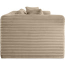  Manufacturer Color_Taupe -- Shaggy 78" Taupe Corduroy Performance Fabric Upholstered 2 pc Modular Loveseat IMAGE 4