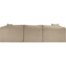  Manufacturer Color_Taupe -- Shaggy 109" Taupe Corduroy Performance Fabric Upholstered 4 pc Modular Sectional IMAGE 5