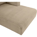  Manufacturer Color_Taupe -- Shaggy 145" Taupe Corduroy Performance Fabric Upholstered 5 pc Modular Sectional IMAGE 10