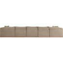  Manufacturer Color_Taupe -- Shaggy 171" Taupe Corduroy Performance Fabric Upholstered 6 pc Modular Sectional IMAGE 4