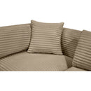  Manufacturer Color_Taupe -- Shaggy 176" Taupe Corduroy Performance Fabric Upholstered 6 pc Modular Sectional IMAGE 11