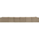  Manufacturer Color_Taupe -- Shaggy 207" Taupe Corduroy Performance Fabric Upholstered 6 pc Modular Sectional IMAGE 5
