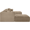  Manufacturer Color_Taupe -- Shaggy 171" Taupe Corduroy Performance Fabric Upholstered 7 pc Modular Sectional IMAGE 4