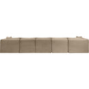  Manufacturer Color_Taupe -- Shaggy 171" Taupe Corduroy Performance Fabric Upholstered 7 pc Modular Sectional IMAGE 5