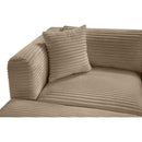  Manufacturer Color_Taupe -- Shaggy 171" Taupe Corduroy Performance Fabric Upholstered 7 pc Modular Sectional IMAGE 9