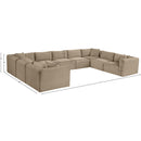  Manufacturer Color_Taupe -- Shaggy 171" Taupe Corduroy Performance Fabric Upholstered 9 pc Modular Sectional IMAGE 12