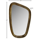  Meridian Auberge Brass Aluminum Frame Mirror IMAGE 6
