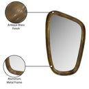  Meridian Auberge Brass Aluminum Frame Mirror IMAGE 7