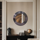  Meridian Sphere Black Iron Frame Mirror IMAGE 2