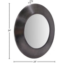  Meridian Sphere Black Iron Frame Mirror IMAGE 7