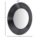  Meridian Sphere Black Iron Frame Mirror IMAGE 7