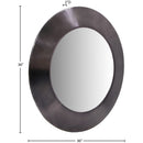 Meridian Sphere Black Iron Frame Mirror IMAGE 7
