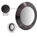  Meridian Sphere Black Iron Frame Mirror IMAGE 8