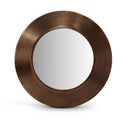  Meridian Sphere Brown Iron Frame Mirror IMAGE 1