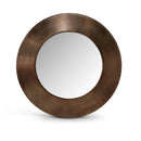  Meridian Sphere Brown Iron Frame Mirror IMAGE 1