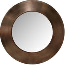  Meridian Sphere Brown Iron Frame Mirror IMAGE 3