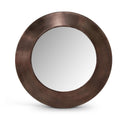  Meridian Sphere Brown Iron Frame Mirror IMAGE 1