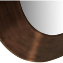  Meridian Sphere Brown Iron Frame Mirror IMAGE 5