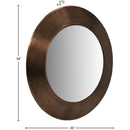  Meridian Sphere Brown Iron Frame Mirror IMAGE 7