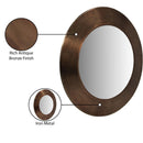  Meridian Sphere Brown Iron Frame Mirror IMAGE 8
