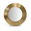  Meridian Sphere Gold Iron Frame Mirror IMAGE 1