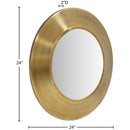  Meridian Sphere Gold Iron Frame Mirror IMAGE 7