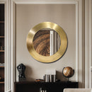  Meridian Sphere Gold Iron Frame Mirror IMAGE 2