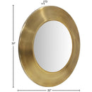  Meridian Sphere Gold Iron Frame Mirror IMAGE 7