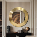  Meridian Sphere Gold Iron Frame Mirror IMAGE 2