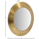  Meridian Sphere Gold Iron Frame Mirror IMAGE 7