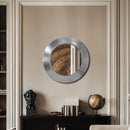  Meridian Sphere Silver Iron Frame Mirror IMAGE 2