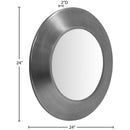  Meridian Sphere Silver Iron Frame Mirror IMAGE 7