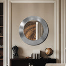  Meridian Sphere Silver Iron Frame Mirror IMAGE 2