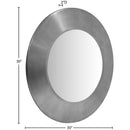  Meridian Sphere Silver Iron Frame Mirror IMAGE 7