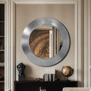  Meridian Sphere Silver Iron Frame Mirror IMAGE 2
