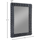  Meridian Revolve Black Oak Veneer Mirror IMAGE 6