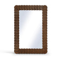  Meridian Revolve Brown Oak Veneer Mirror IMAGE 1