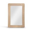  Meridian Revolve Natural Oak Veneer Mirror IMAGE 1