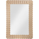  Meridian Revolve Natural Oak Veneer Mirror IMAGE 3