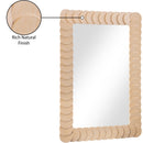  Meridian Revolve Natural Oak Veneer Mirror IMAGE 7