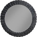  Meridian Revolve Black Oak Veneer Mirror IMAGE 3
