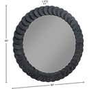  Meridian Revolve Black Oak Veneer Mirror IMAGE 6