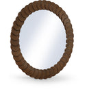  Meridian Revolve Brown Oak Veneer Mirror IMAGE 1