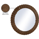  Meridian Revolve Brown Oak Veneer Mirror IMAGE 7