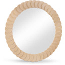  Meridian Revolve Natural Oak Veneer Mirror IMAGE 1