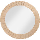  Meridian Revolve Natural Oak Veneer Mirror IMAGE 3